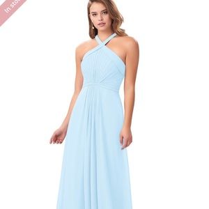 Azazie Sky Blue Anthea Bridesmaid Dress